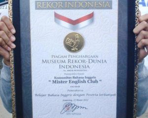 Rekor MURI Mister English Club Rekor MURI Mister English Club