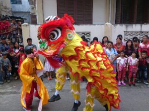 Atraksi Barongsai di Banda Aceh
