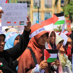 Selamatkan saudara-saudara kami di Palestina (Foto M Iqbal/SeputarAceh.com)