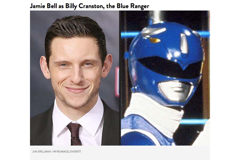 Jamie Bell sebagai Billy Cranston Blue Ranger