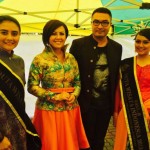 Yeni Amelia dan Martina Fiani Berfoto Bersama Surya Saputra dan Cynthia Lamusu pada acara One Indonesia Day (IST)