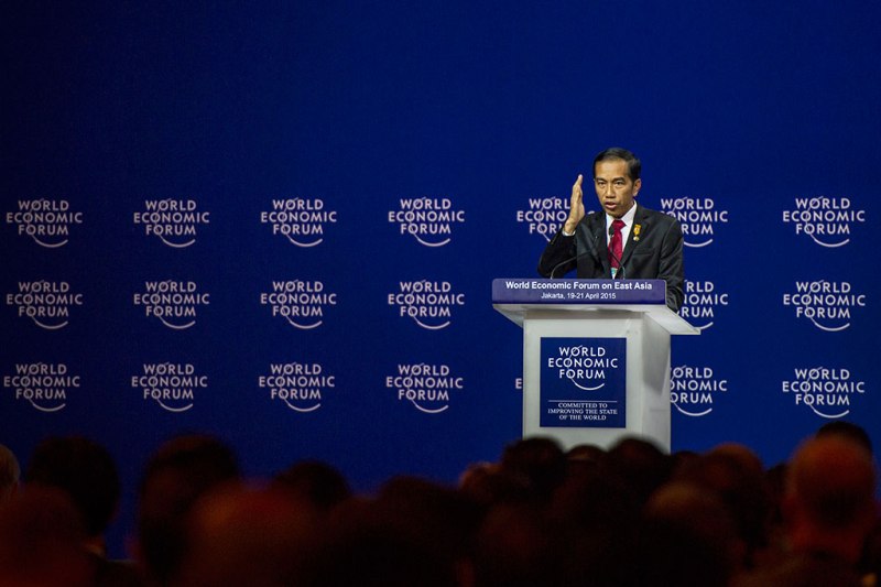 PEMBUKAAN WORLD ECONOMIC FORUM 2015 (Foto metrotvnews.com)