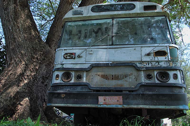 Bus Robur Hino Jepang bernomor polisi BL 7032 A, mati plat kendaraan Maret 2004 (Foto M Iqbal/SeputarAceh.com)