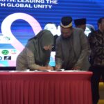 Penandatangan MoA dan IA dalam kegiatan Muktamar APSEII 2025 di UPI Bandung