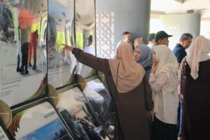 Suasana liburan lebaran Idulfitri 1447 H di Museum Tsunami Aceh, Selasa (24/3/2026)