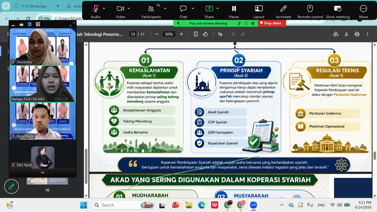 Academic Talk Part 2 bertajuk Menakar Kesiapan Koperasi Merah Putih di Serambi Mekkah